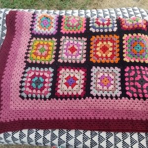 Granny Square Afghan